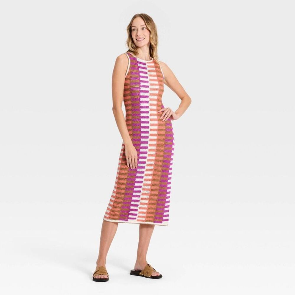 Open Box - Universal Thread - Women's Maxi Sweater Dress - Universal  Pink